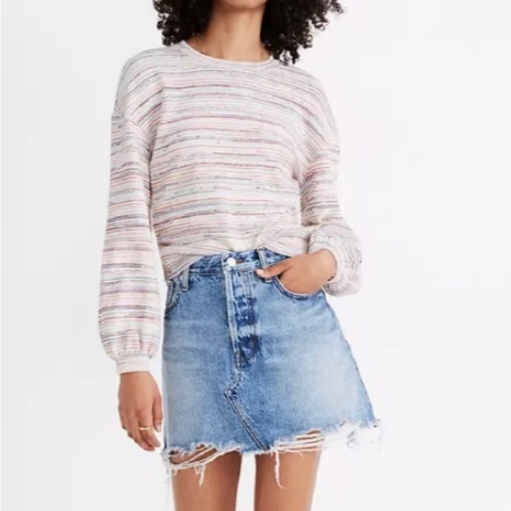 Madewell striped sweater.  EUC. Worn once.